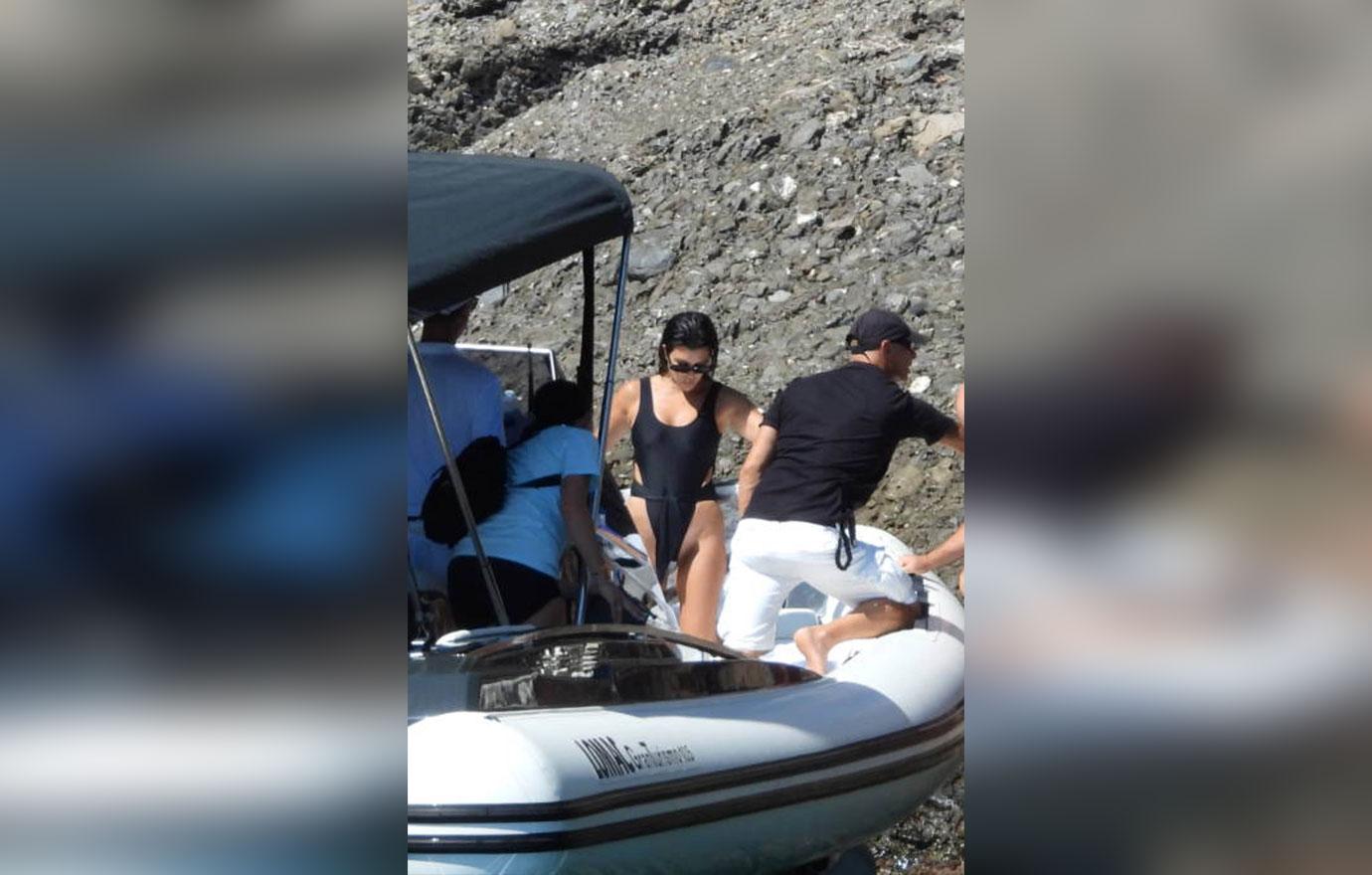 Kourtney Takes Boat Trip With Kids Amid Poosh Drama