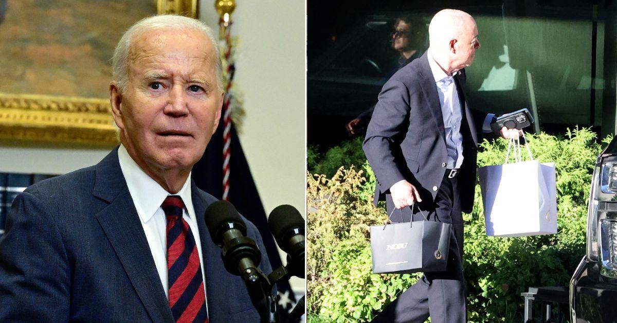 Composite photo of Joe Biden and Alejandro Mayorkas