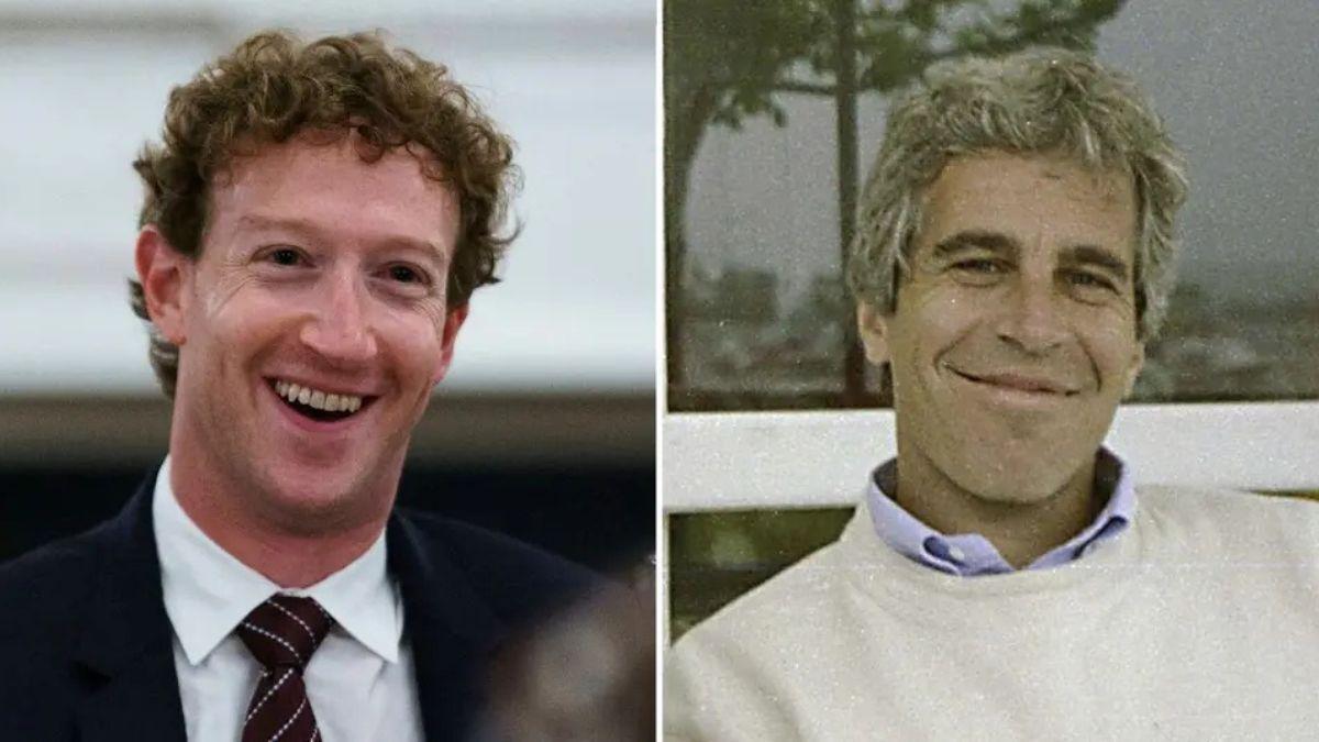 Photo of Mark Zuckerberg, Jeffrey Epstein