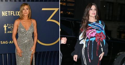 jennifer aniston sandra bullock spotted plastic surgery office pp