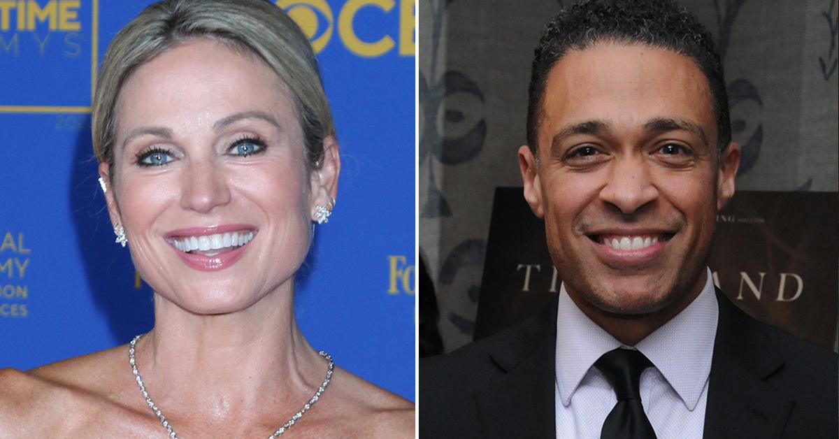 Amy Robach and T.J. Holmes Hold Hands During Bar-Hopping Date