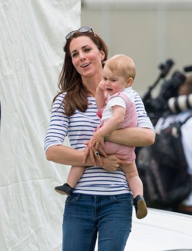 The Prince Watches Papa Play Polo! Kate Middleton & Royal Tot George ...