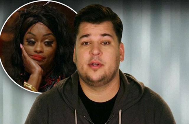 rob kardashian meets blac chyna family