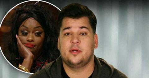 rob kardashian meets blac chyna family