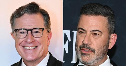 picture of Stephen Colbert and Jimmy Kimmel