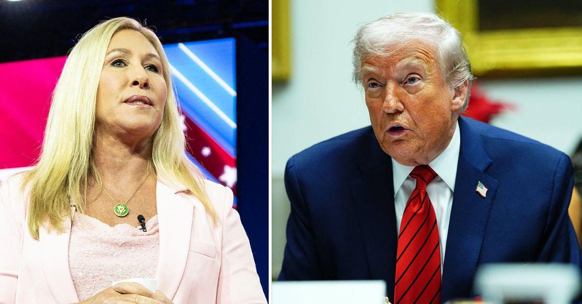 Photo of Marjorie Taylor Greene and Donald Trump