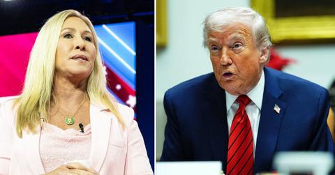 Photo of Marjorie Taylor Greene and Donald Trump