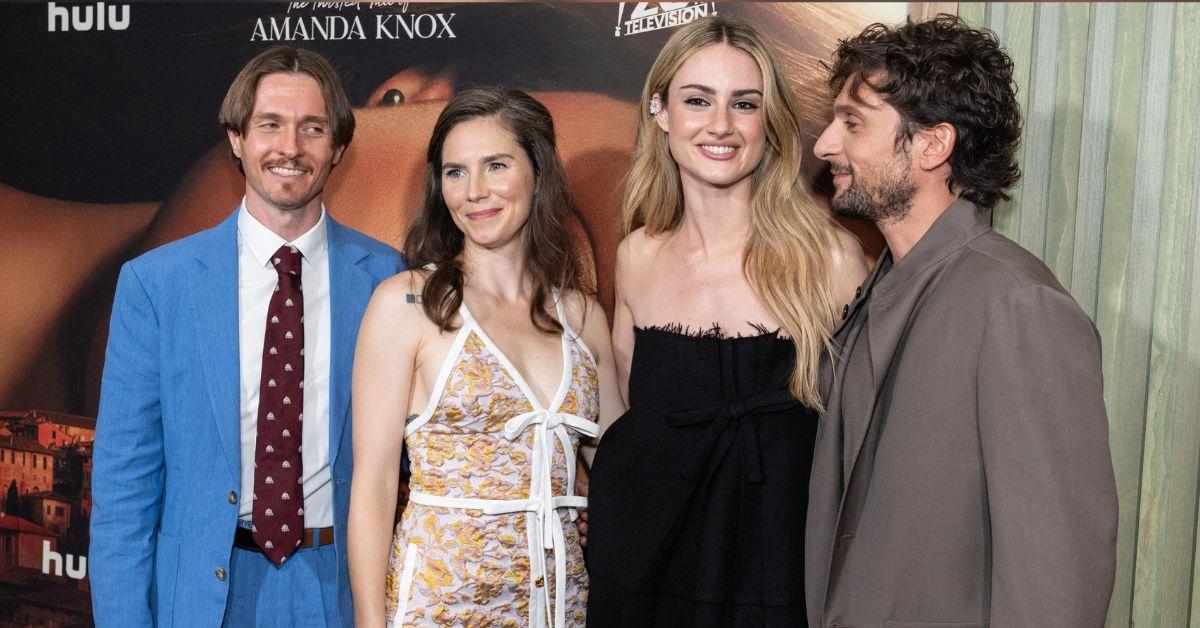 Photo of Raffaele Sollecito, Amanda Knox, Grace Van Patten and Giuseppe De Domenico