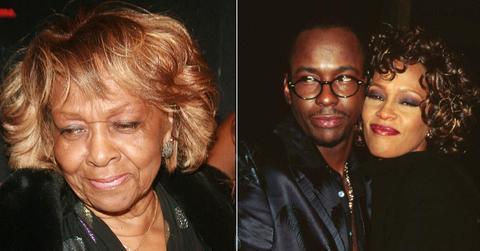 Composite photo of Cissy Houston, Bobby Brown and Whitney Houston.