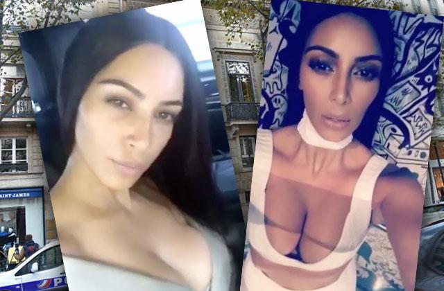 kim kardashian snapchats gunpoint tied up robbed