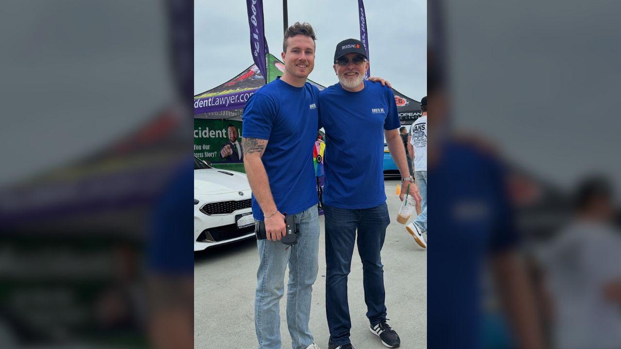 Photo of James Wehr and his father Simon