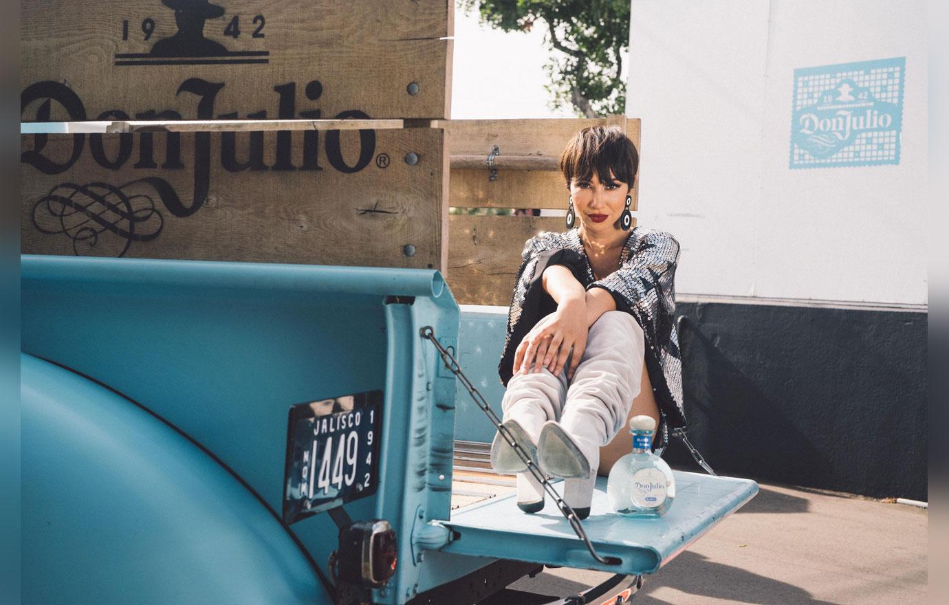 //Jackie Cruz Hangs out Pre Performance at Palomapalooza hosted by Tequila Don Julio in Los Angeles