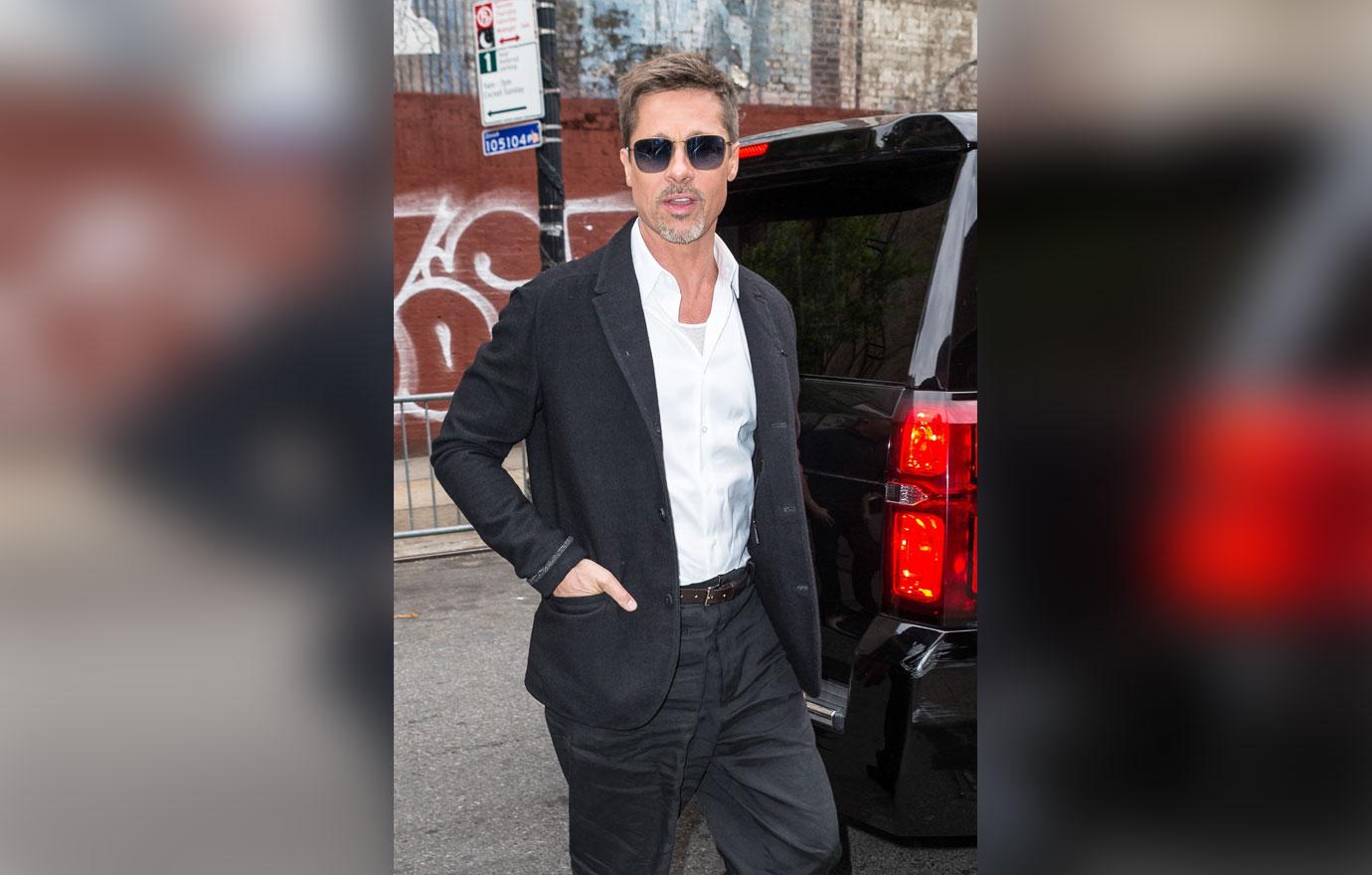 Brad Pitt Divorce Skinny Suit