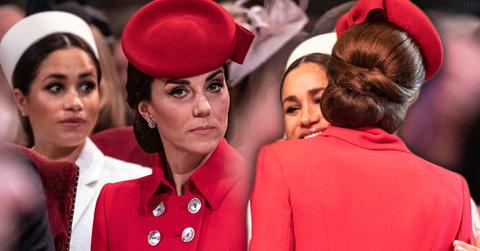 Meghan Markle Kate Middleton Kiss Hug Feud