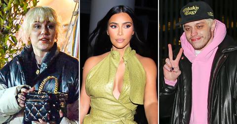 miley cyrus seen first time since kim kardashian cut her as a friend pete davidson r