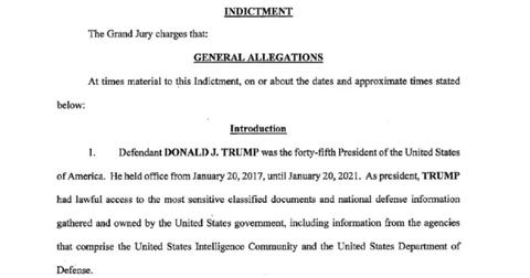 unsealed indictment donald trump classified docs shower  years jpg