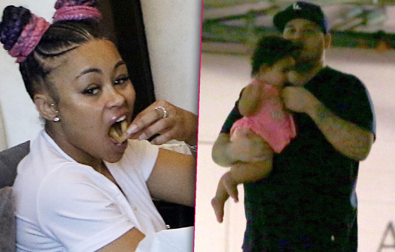 Blac Chyna Eats Fries With Mechie Rob Kardashian With Dream