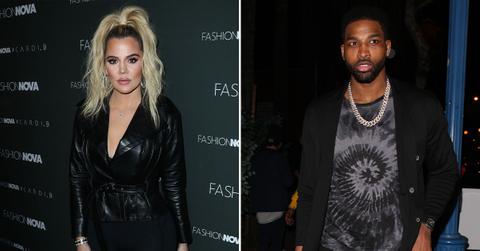 khloe kardashian not bothered tristan thompson holding hands mystery woman pp