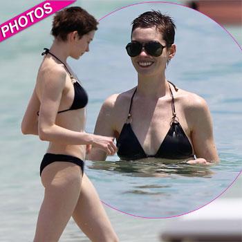 Anne Hathaway's Super Skinny Bikini Beach Body!