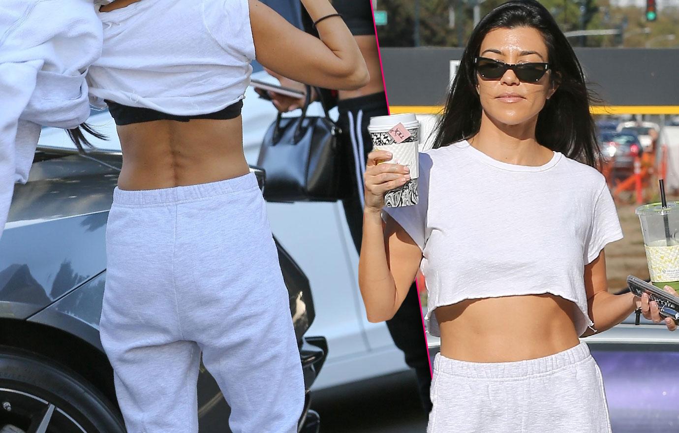 Kourtney Kardashian Shows Off Abs Parking Enforcement Trouble