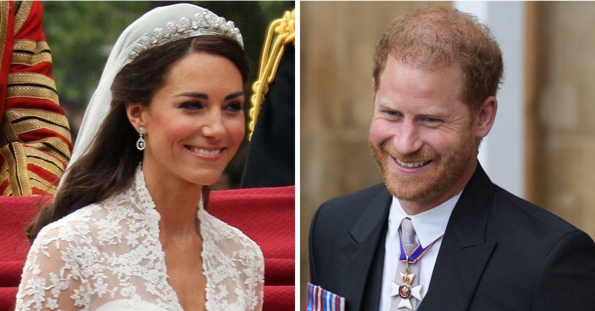 Split photo of Prince Harry and Kate Middleton