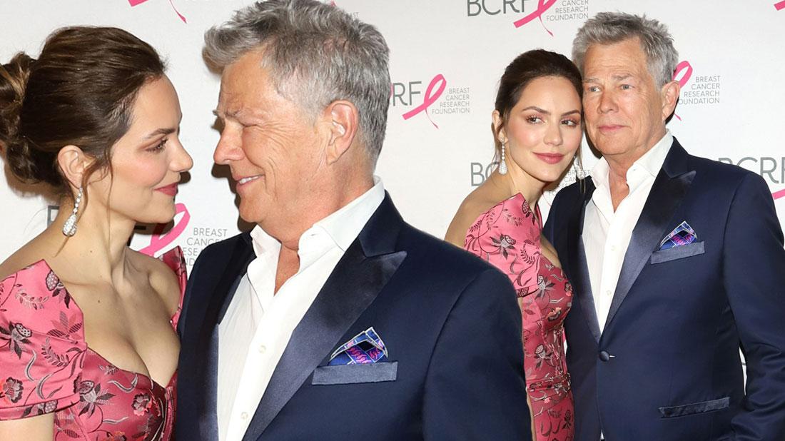 Katharine McPhee & David Foster: PDA On Red Carpet Before Wedding