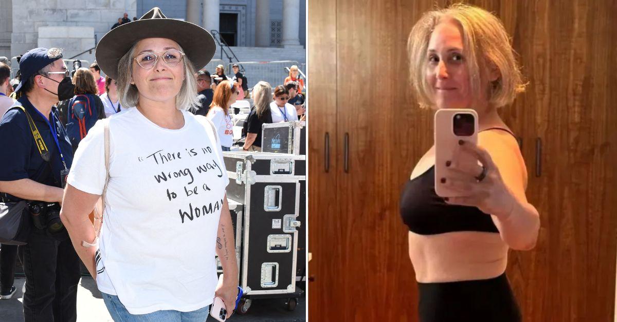 ricki lake stuns fans new look chicken neck surgery massive weight loss