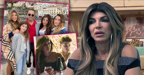 Teresa Giudice Inset Joe Giudice and Daughters, Inset Blake and Teresa