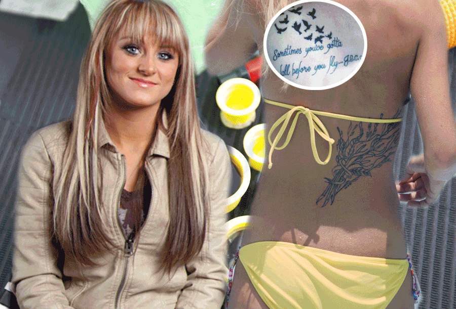 Teen Mom Stars Before and After their Tattoos  Tattoo Ideas Artists and  Models