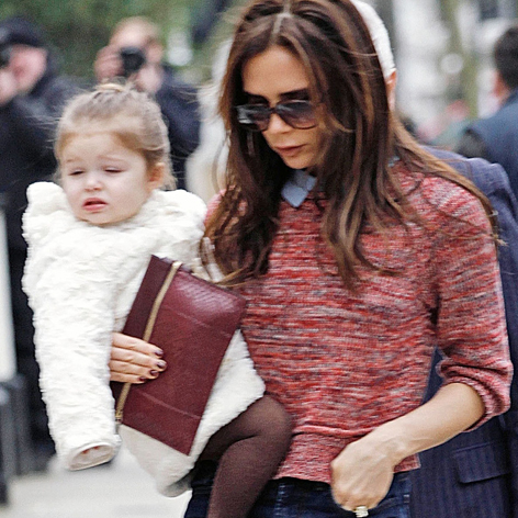 Don’t Tell PETA! Victoria Beckham’s Adorable Daughter Harper Wears A ...