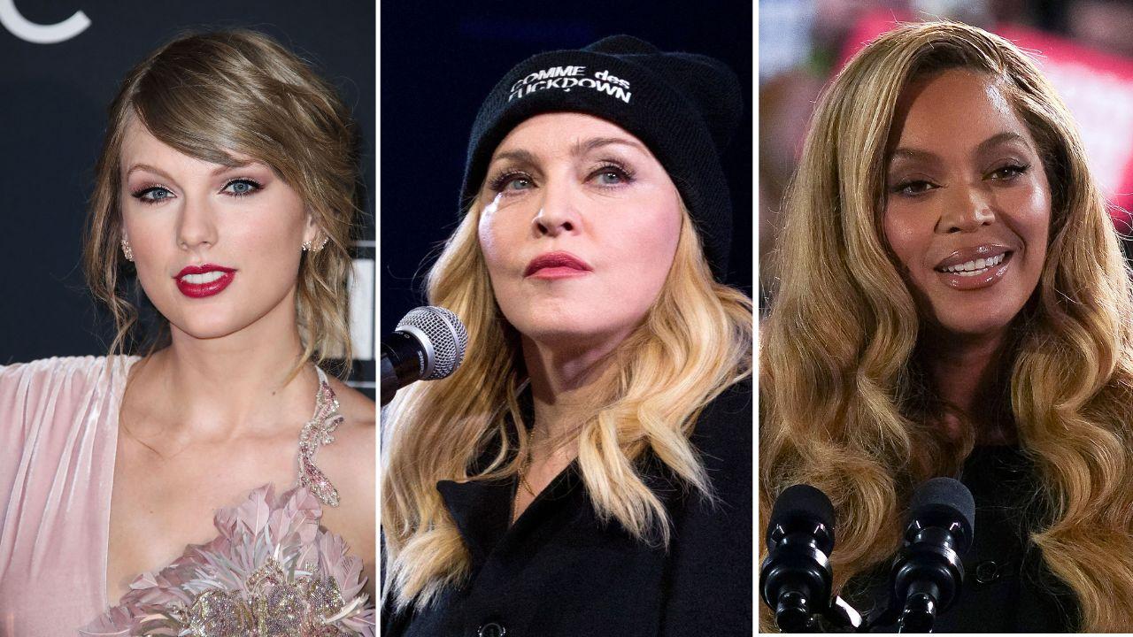 Taylor Swift, Beyonce and Madonna's biggest onstage fails reveal memorable mishaps during live shows.