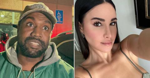 Composite photo of Kanye West and Lauren Pisciotta