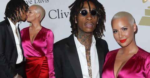 Amber Rose Wiz Khalifa Back Together Grammys Kissing Red Carpet Pics