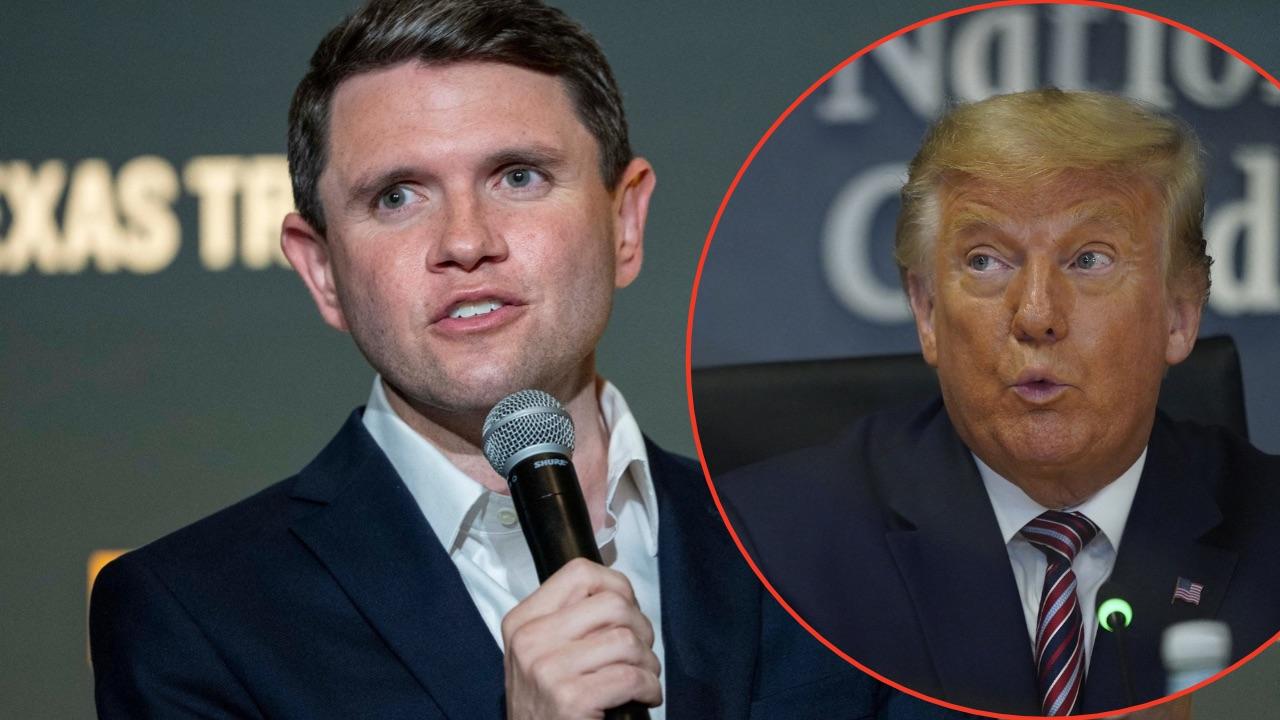 Photo of James Talarico, Donald Trump