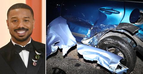 michael b jordan case closed car crash video