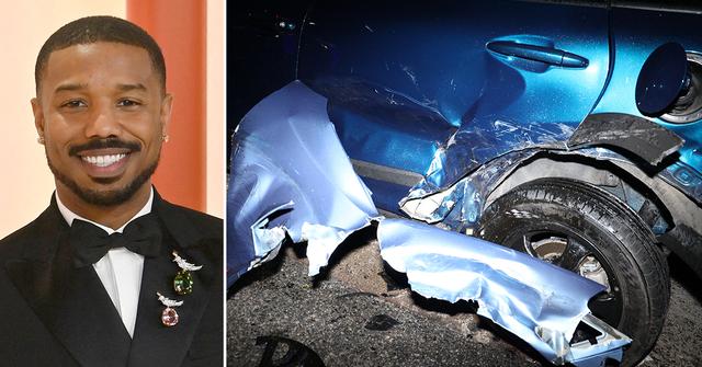 michael b jordan case closed car crash video