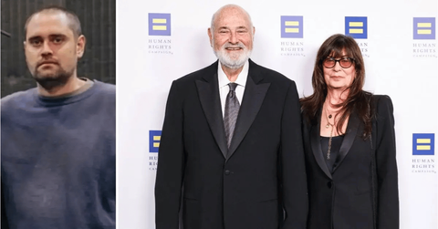 Split photo of Nick Reiner, Rob Reiner and MIchele Singer Reiner