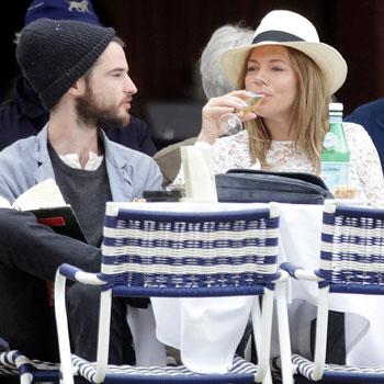 //sienna miller drinking italy splash