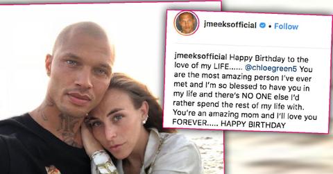 Hot Felon Jeremy Meeks Post Birthday Message Chloe Green