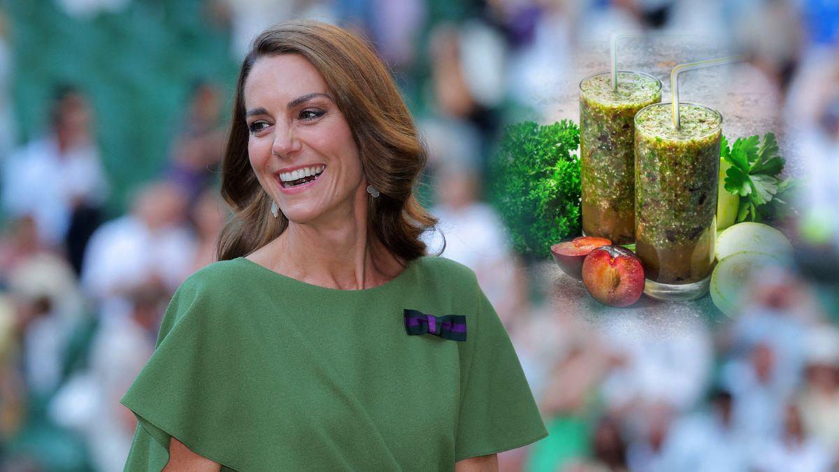 Photo of Princess Catherine and green smoothie