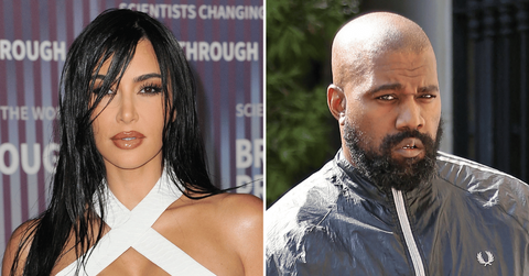 Composite photo of Kim Kardashian and Kanye West.