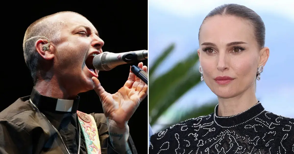 Composite photo of Nathalie Portman and Sinéad O'Connor 