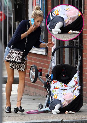 //peaches geldof baby topple splash