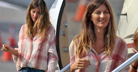 Gisele Bundchen Getting Off Plane