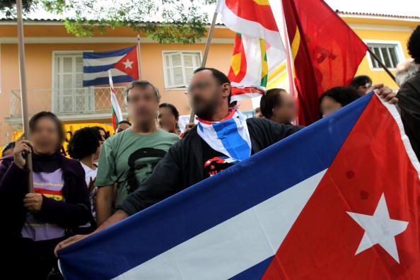 //cuban demonstrators