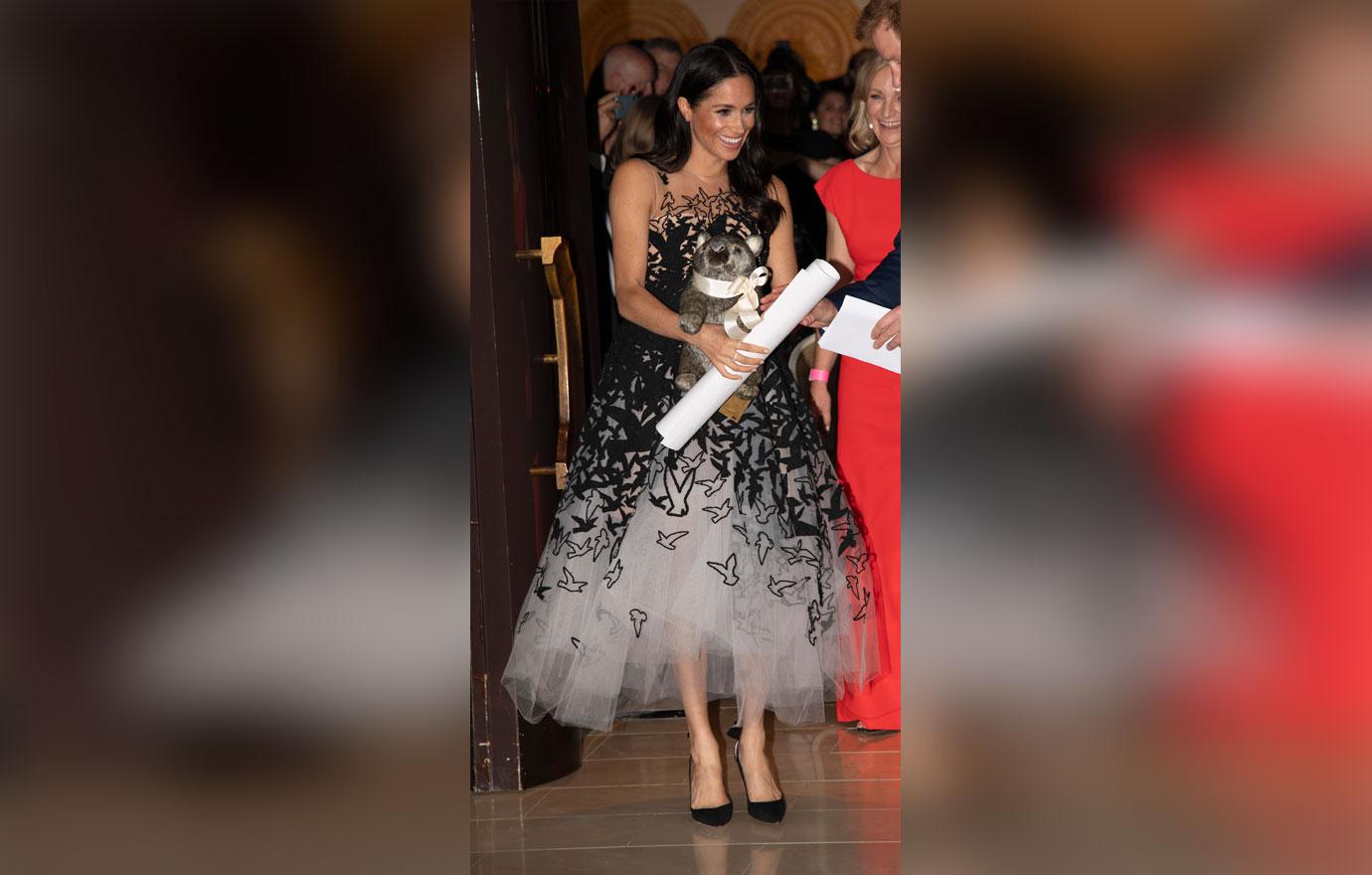 Meghan Markle Bird Dress Tonga Prince Harry