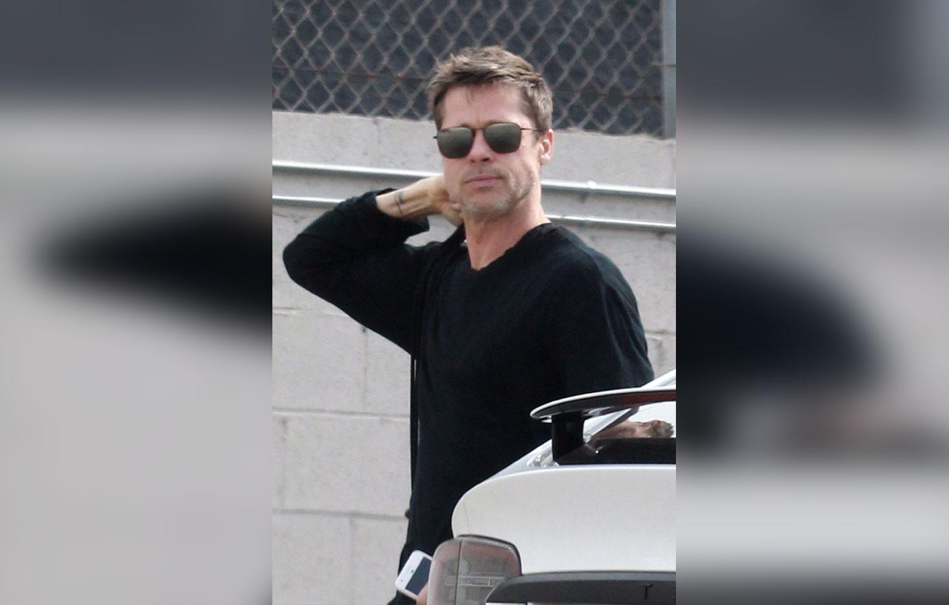 Brad Pitt Goes Solo In Hollywood