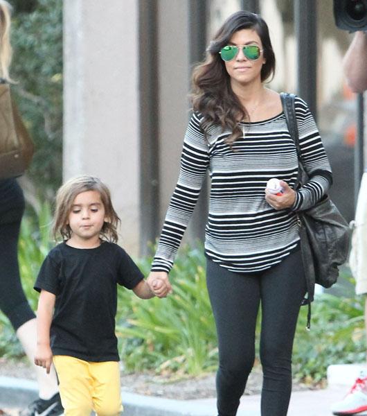 Kourtney Kardashian and Mason Filming