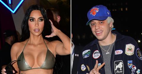 kim kardashian pete davidson kiss lax photos