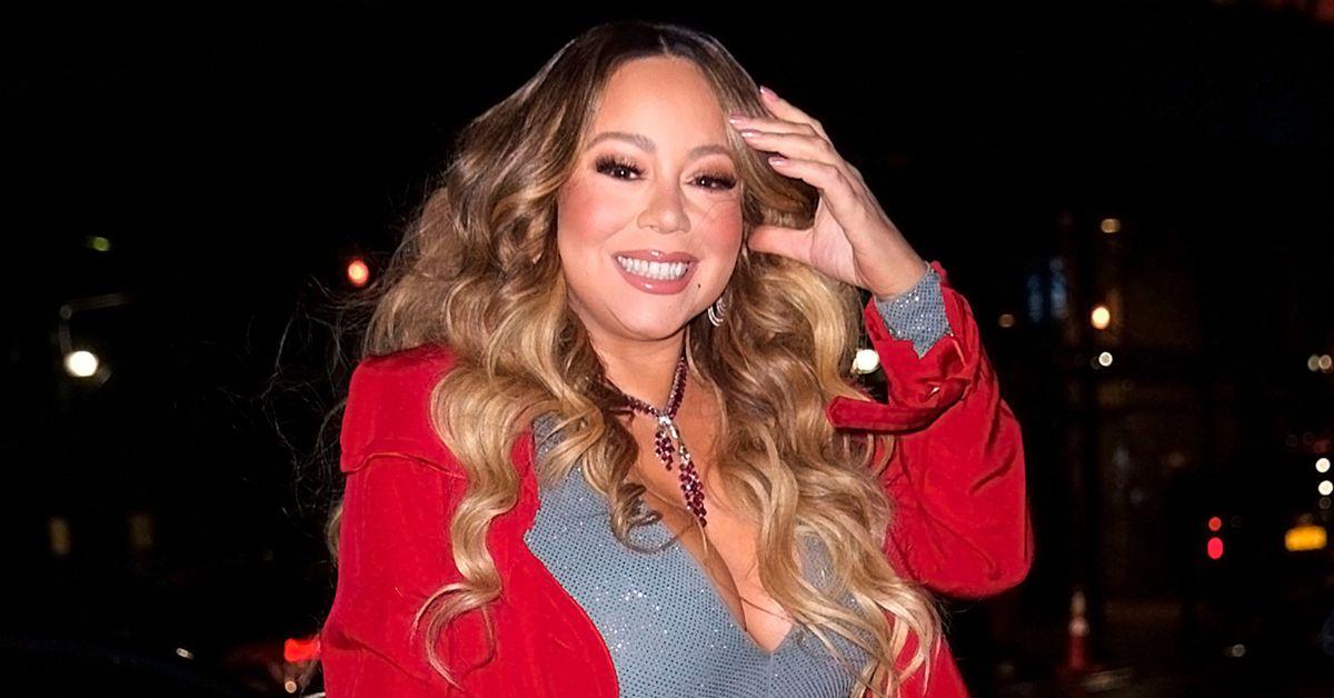 Braless Mariah Carey's boobs look fit to pop